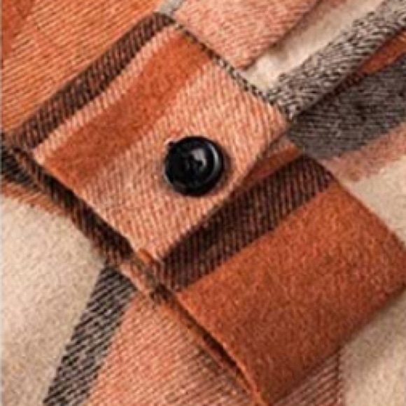 BRAND NEW MENS TRENDY PLAID FLANNEL SHIRT NWT (FALL FASHION) - Picture 4 of 4